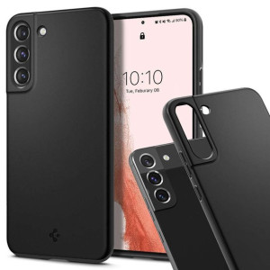 Etui do Samsung Galaxy S22 obudowa case Spigen Thin Fit Black