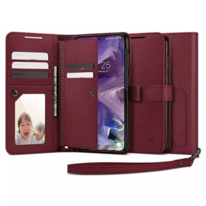 Etui Spigen Wallet "S" Plus do Samsung Galaxy S23 Burgundy