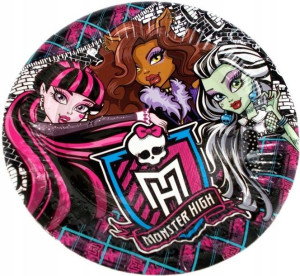 Talerzyki papierowe - 8szt Monster Halloween