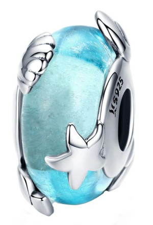 Charms Srebro - Niebieski Ocean