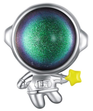 Charms Srebro - Astronauta i Gwiazdka