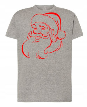 T-Shirt świąteczny nadruk Mikołaj R.4XL