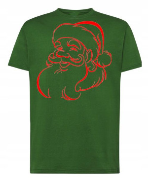 T-Shirt świąteczny nadruk Mikołaj R.XXL