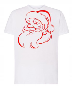T-Shirt świąteczny nadruk Mikołaj R.XXL
