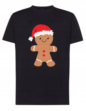 T-Shirt Świąteczny Piernik Modny Nadruk Rozm.3XL