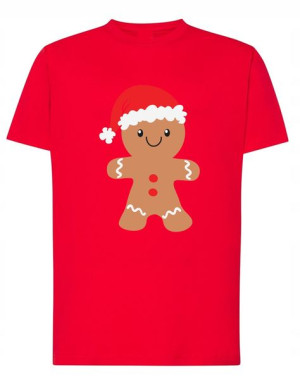T-Shirt Świąteczny Piernik Modny Nadruk Rozm.4XL
