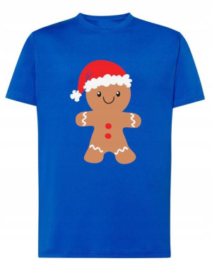 T-Shirt Świąteczny Piernik Modny Nadruk Rozm.S