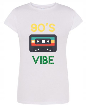T-Shirt VINTAGE nadruk 90s VIBE Rozm.XXL