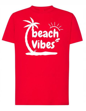 T-Shirt wakacyjny nadruk Beach Vibes r.3XL