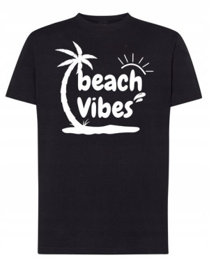 T-Shirt wakacyjny nadruk Beach Vibes r.XXL