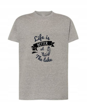 T-SHIRT WĘDKARSKI Life is Better at The Lake r. S