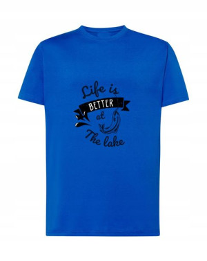 T-SHIRT WĘDKARSKI Life is Better at The Lake r.3XL