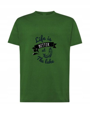 T-SHIRT WĘDKARSKI Life is Better at The Lake r.4XL