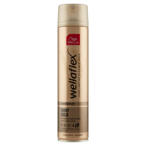 Lakier do włosów Wellaflex Shiny Hold, 250ml