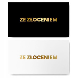 Wizytówki firmowe Złocenie 500 sztuk