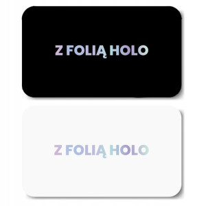 Wizytówki zaokrąglone Folia Holograficzna 250 szt