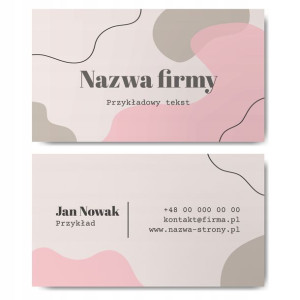 Wizytówki firmowe gotowy projekt 250 sztuk