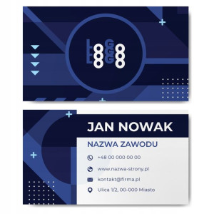 Wizytówki firmowe gotowy projekt 100 sztuk