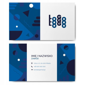 Wizytówki firmowe gotowy projekt 1000 sztuk