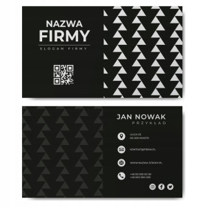 Wizytówki firmowe gotowy projekt 100 sztuk