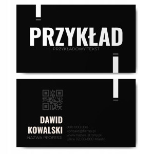 Wizytówki firmowe gotowy projekt 100 sztuk