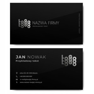 Wizytówki firmowe gotowy projekt 500 sztuk