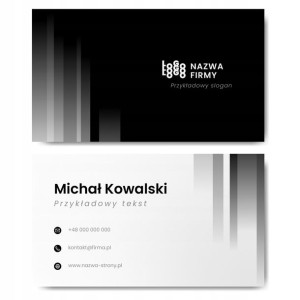 Wizytówki firmowe gotowy projekt 500 sztuk