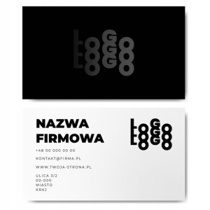 Wizytówki firmowe gotowy projekt 1000 sztuk
