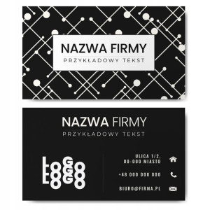 Wizytówki firmowe gotowy projekt 500 sztuk
