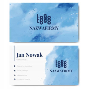 Wizytówki firmowe gotowy projekt 1000 sztuk
