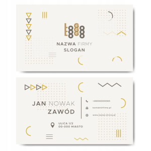 Wizytówki firmowe gotowy projekt 1000 sztuk