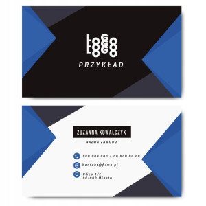 Wizytówki firmowe gotowy projekt 250 sztuk