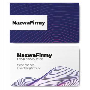 Wizytówki firmowe gotowy projekt 500 sztuk