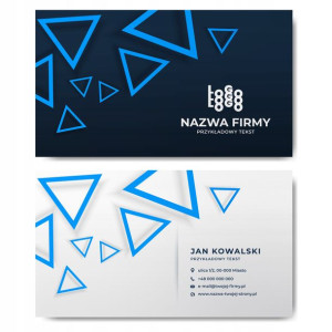 Wizytówki firmowe gotowy projekt 100 sztuk