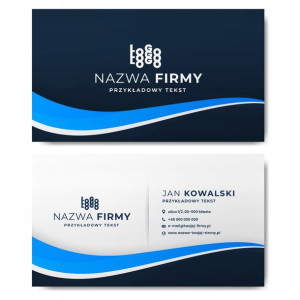 Wizytówki firmowe gotowy projekt 1000 sztuk