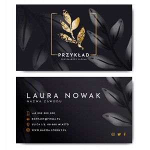 Wizytówki firmowe gotowy projekt 500 sztuk