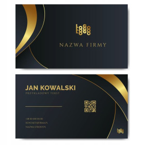 Wizytówki firmowe gotowy projekt 100 sztuk