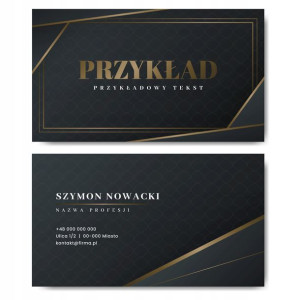 Wizytówki firmowe gotowy projekt 500 sztuk