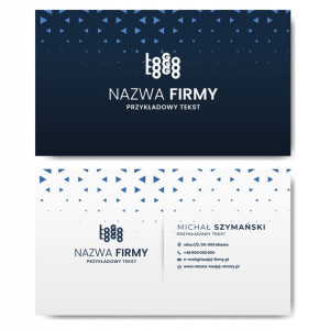 Wizytówki firmowe gotowy projekt 1000 sztuk