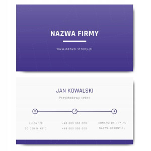 Wizytówki firmowe gotowy projekt 500 sztuk