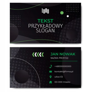 Wizytówki firmowe gotowy projekt 500 sztuk