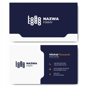 Wizytówki firmowe gotowy projekt 250 sztuk