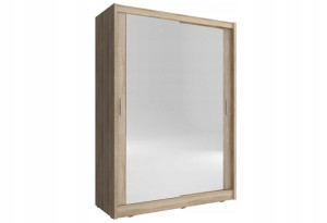 Szafa 150 cm Drzwi Przesuwane SONOMA z Lustrem