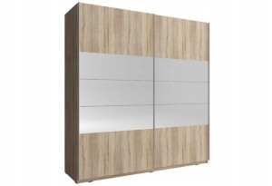 Młodzieżowa Szafa Przesuwana 150 cm SONOMA Lustro
