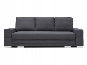 Rozkładana Sofa 250 Szara Tkaniny MONOLITH LARS