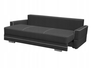 Rozkładana Sofa 230 Szara Tkaniny MONOLITH LARS