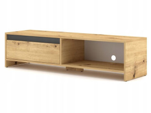 Prosta Komoda pod Telewizor Dąb Artisan 140cm