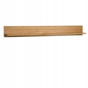 Półka Drewniana 180 cm Lity Dąb Naturalny