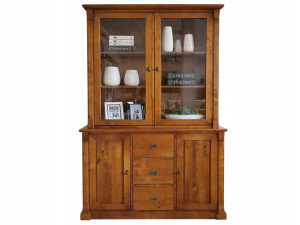 Solidna Duża Witryna Kredens do Salonu Lite Drewno