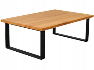 Dębowy Stolik Kawowy Nowoczesny Design Lity Dąb